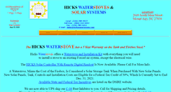 Desktop Screenshot of hickswaterstoves.com